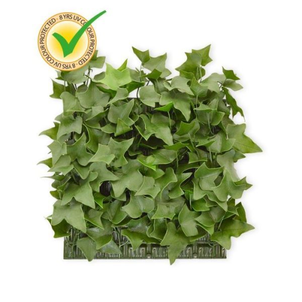 Kunst-Hedera-Mat-25x25-cm-UV-bestendig-5 afscheiding of schutting. Het raamwerk waarop de Hedera gestoken is