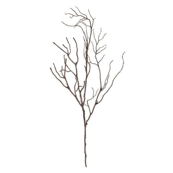 Kunst bladtakken maar ook met meerdere exemplaren tegelijk of met kunstzijden bloemen combineren. De totale lengte van de kunsttak die karakteristiek bruin met zilverachtige plekken is