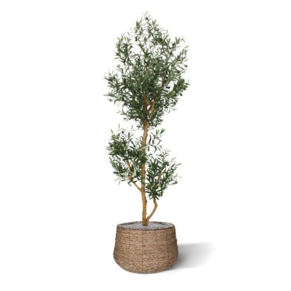 Kunstbomen 150 cm en 210 cm.