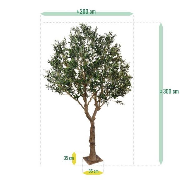 Kunst-Olijfboom-XL-300-cm-op-plaat-3 hetgeen betekent dat u de boon heel snel en zelf in elkaar kunt zetten. Ideaal voor als u de boom