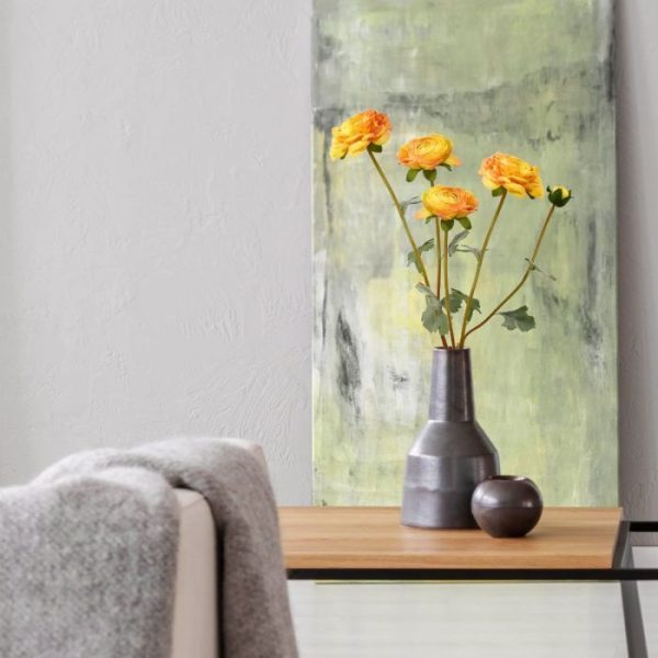 Kunst Ranonkeltak 60 cm oranje geel 5