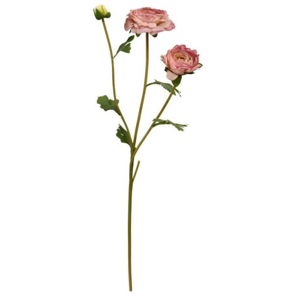 Kunst steelbloemen Kunst Ranonkeltak 60 cm roze 2