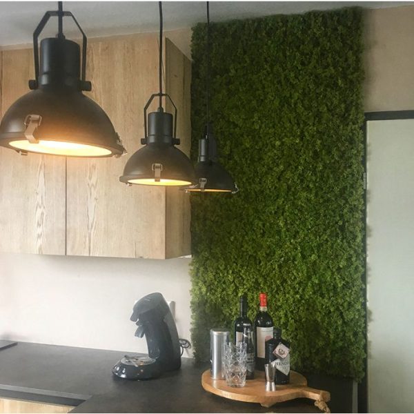 Kunst Rendier Mosmat 25x25 cm groen bruin 2