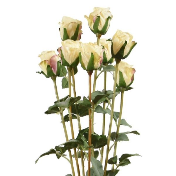 Kunst Rozenbundel x8 70 cm creme 3