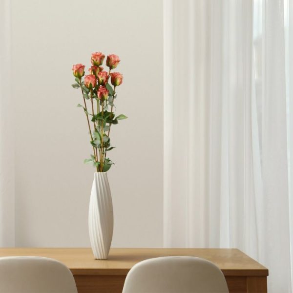 Kunst Rozenbundel x8 70 cm roze 5