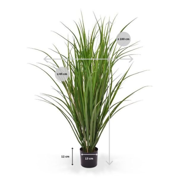 Kunstrietgras deluxe 100 cm groen Deze vol uitziende