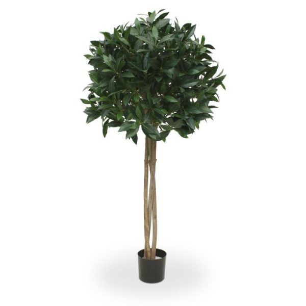 Groene kunstbomen Laurierbol Deluxe op stam 120 cm kunstplant 2