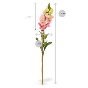 Nieuw - Leeuwenbek kunstbloem 50 cm roze