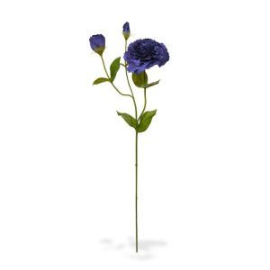 Deze schitterende Lisianthus kunst steelbloem is net echt! De kunstbloem is opgebouwd uit een steel met daarop een kunstzijden Lisianthus bloem en 2 zijtakken met knoppen. De grote bloem meet ongeveer 10 cm breed en is zeer verfijnd nagemaakt. De kunst Lisianthus wordt standaard als losse steel geleverd en kan daardoor makkelijk verwerkt worden tot prachtige kunstboeketten. De steel heeft een lengte van ongeveer 80 cm en is verkrijgbaar in het creme