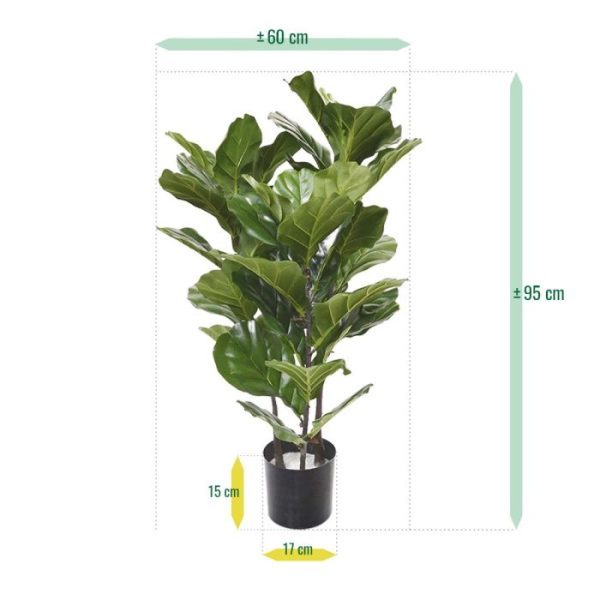 Lyrata kunstplant 95 cm 10