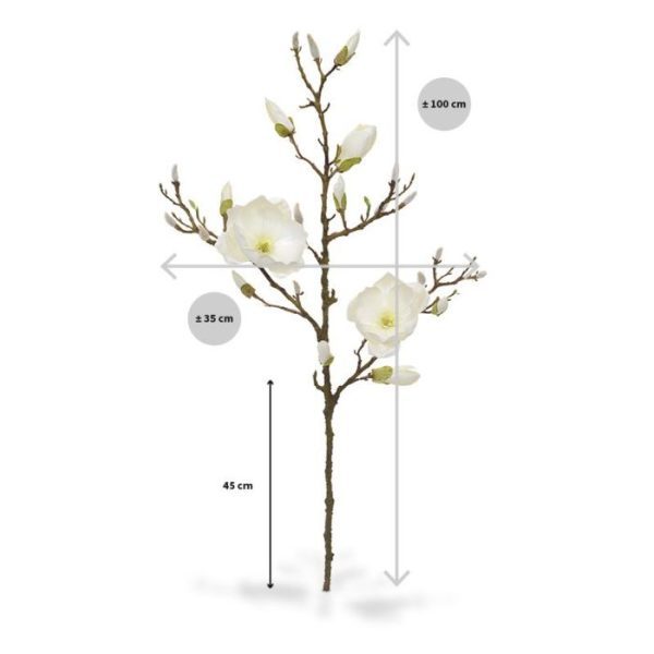 Kunstbloemen 2 grote kunstzijden bloemen