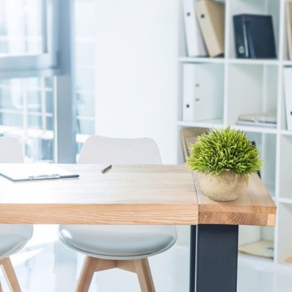 Mini Bamboe kunst grasplant 14 cm groen in potje 2