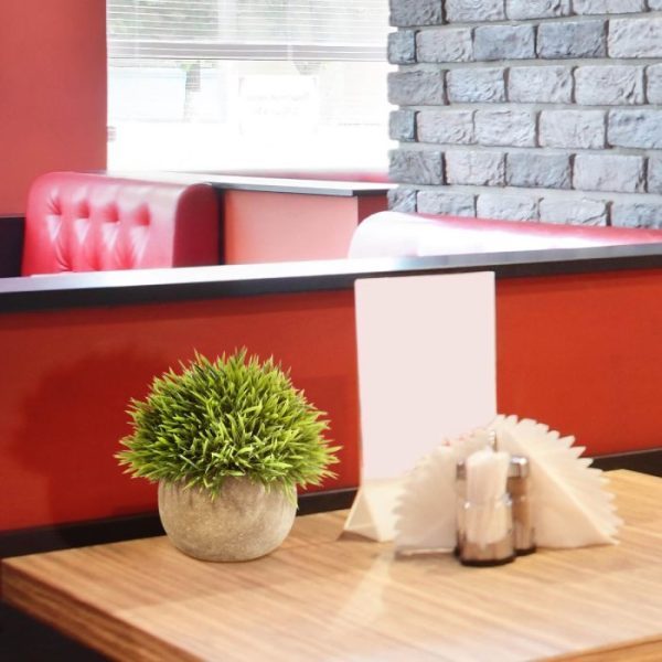 Mini Bamboe kunst grasplant 14 cm groen in potje 6