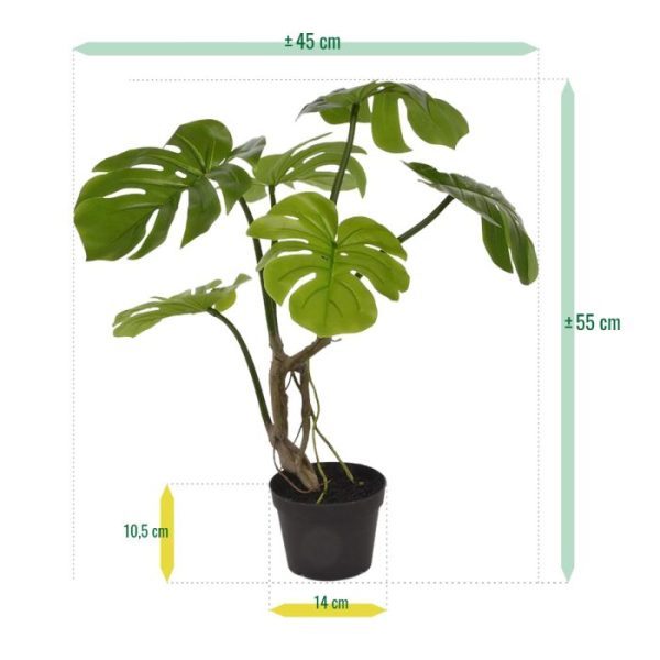 Monstera-kunstplant-50-cm-3 Monstera kunstplant 50 cm 3
