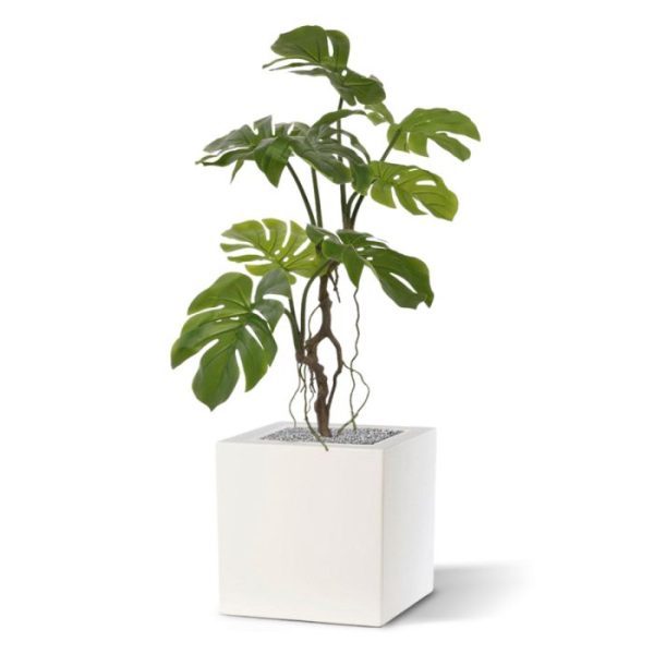 Groene kunstplanten Monstera kunstplant 70 cm 2