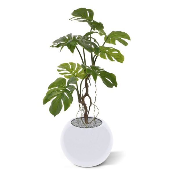 Monstera kunstplant 70 cm Nieuw - Monstera kunstplant 70 cm in plastic pot
