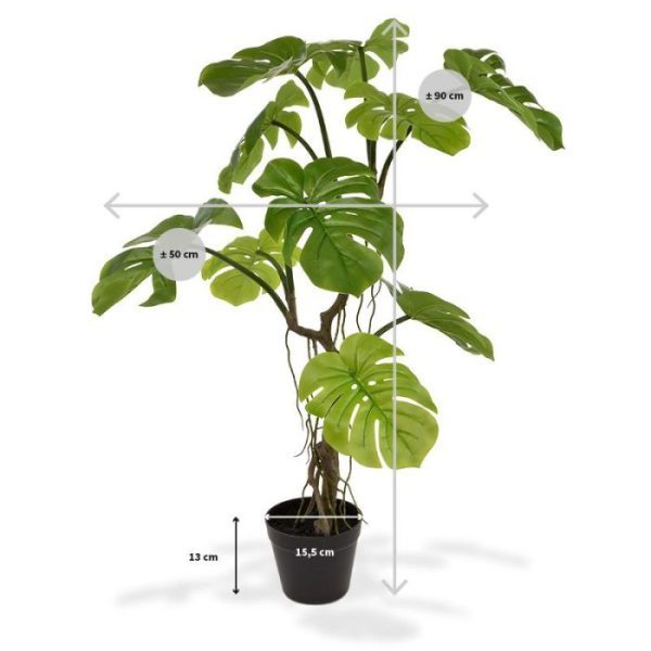Monstera-kunstplant-90-cm-4 Monstera kunstplant 90 cm 4