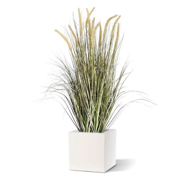 Groene kunstplanten wijdst. Vol