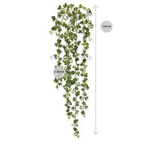 Nieuw - Peperomia Prostrata kunsthangplant 80 cm