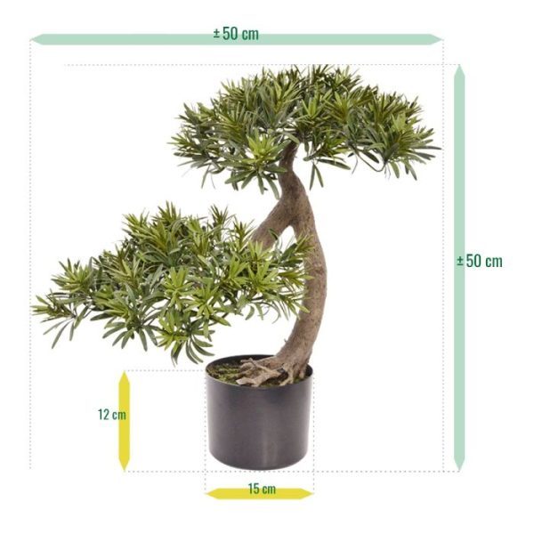 Podocarpus kunst Bonsai 55 cm 3