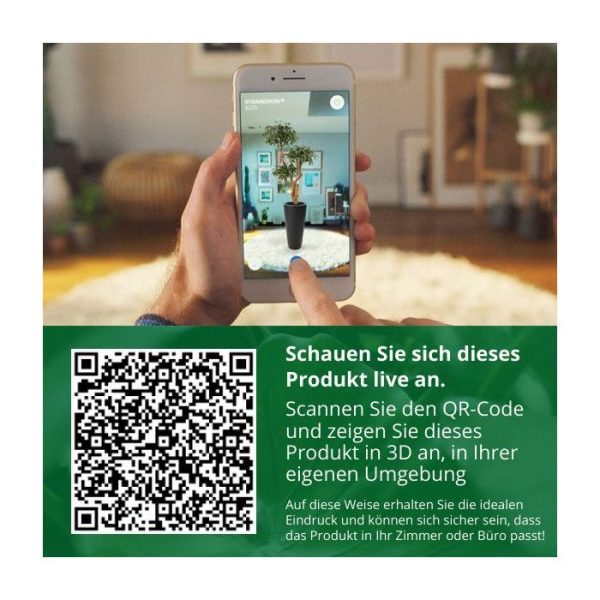 Kunst Hangplanten is het net alsof u de trillende bladeren bijna ruisen in de wind. Dankzij de zijdezachte en gedetailleerde bladtekening is het net alsof de opstaande bladeren tot leven komen. Heeft u de uit één stuk gegoten en mooi naar de zon toegroeiende bladeren met mooie bladprint