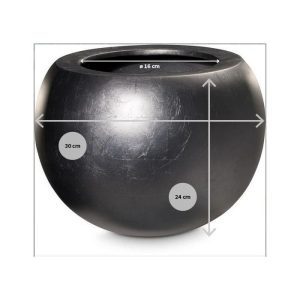 De ronde plantenpot in matte