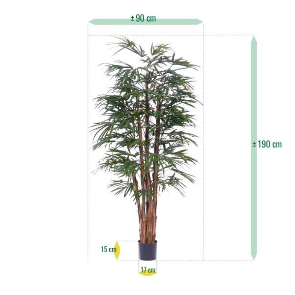 Raphis Kunstpalm 190 cm 6