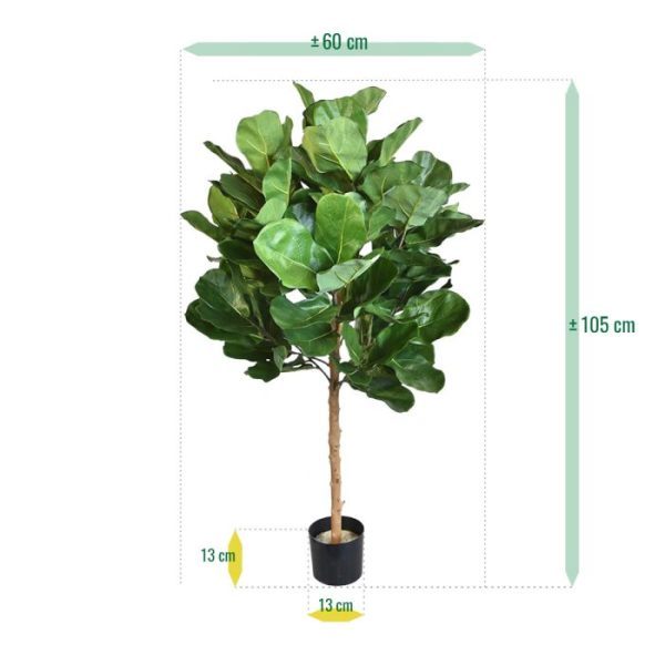 Royal Lyrata bol deluxe kunstplant 105 cm 3