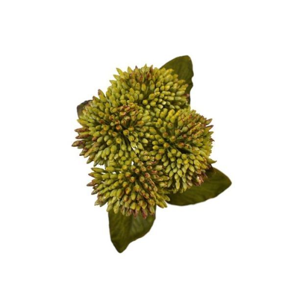 Kunst steelbloemen Sedum kunsttak 50 cm groen 2