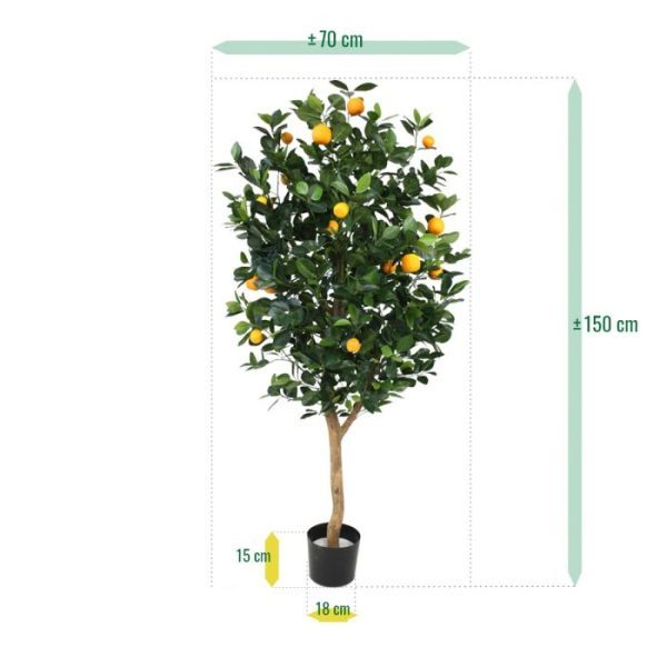 Sinaasappel kunstboom deluxe 150 cm 4