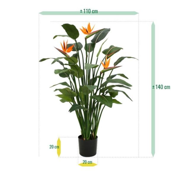 Strelitzia Kunstplant Deluxe 145 cm 4