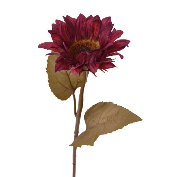 Zonnebloem kunsttak M 65 cm burgundy Zonnebloem kunsttak M 65 cm burgundy