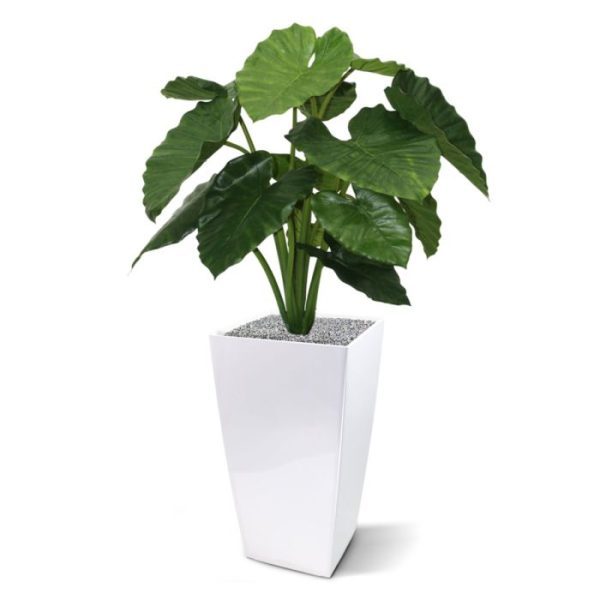 Groene kunstplanten zodat hij gemakkelijk in een sierpot te plaatsen is.