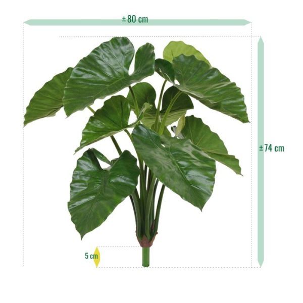 Alocasia-Calidora-kunstboeket-70-cm-5 Alocasia Calidora kunstboeket 70 cm 5