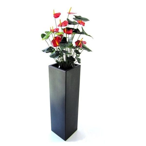 Anthurium Deluxe kunstplant 80 cm rood 8