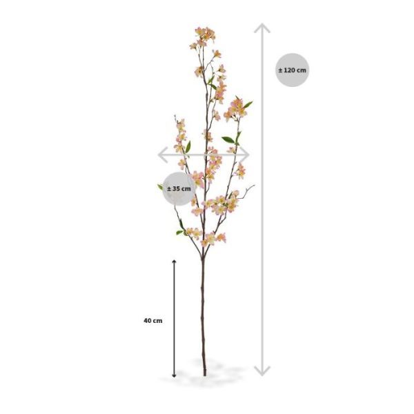 Bloesem kunsttak deluxe 120 cm roze Met deze kunst Bloesemtak deluxe roze haalt u de lente in huis