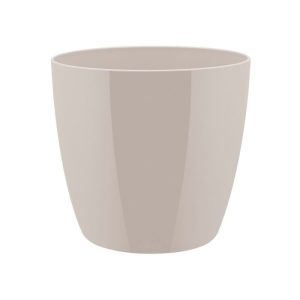 Deze Brussels diamond rond 14cm warm grijs heeft een hoogte van 12