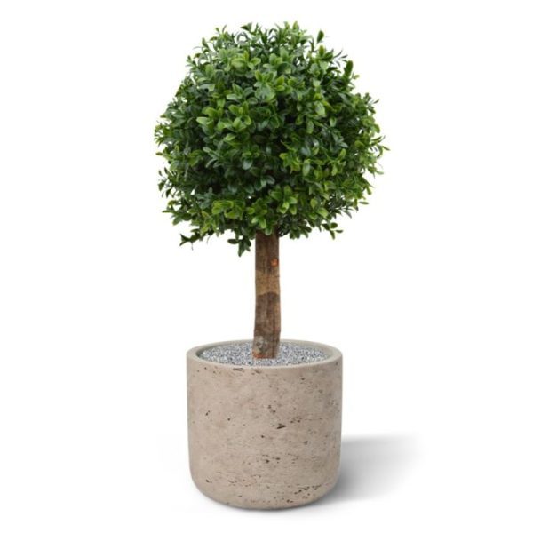 Kunstplanten waardoor deze kunst Buxusbol zowel binnen en buiten een mooie decoratie is. Vanwege zijn kleine afmeting vindt deze kunstplant overal wel een plek