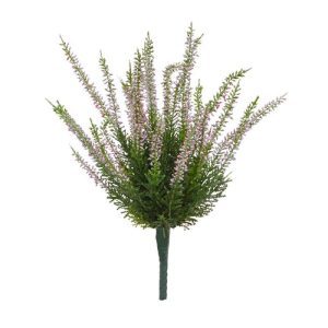Dit prachtige kunst heide boeket (Erica) is met zijn sprieterige takjes de perfecte basis voor een decoratief tafel- of vensterbank arrangement. Als enkel plantje in een sierpot of met meerdere in een schaal