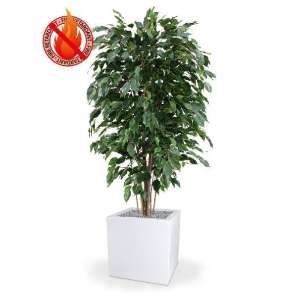 Ficus Exotica Deluxe brandvertragende kunstplant 150 cm groen FR 5