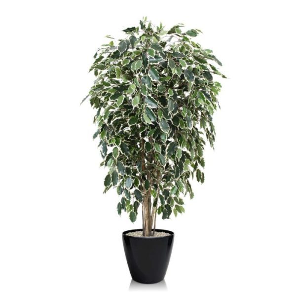 Groene kunstbomen Ficus kunstboom Exotica Deluxe 150 cm bont 2