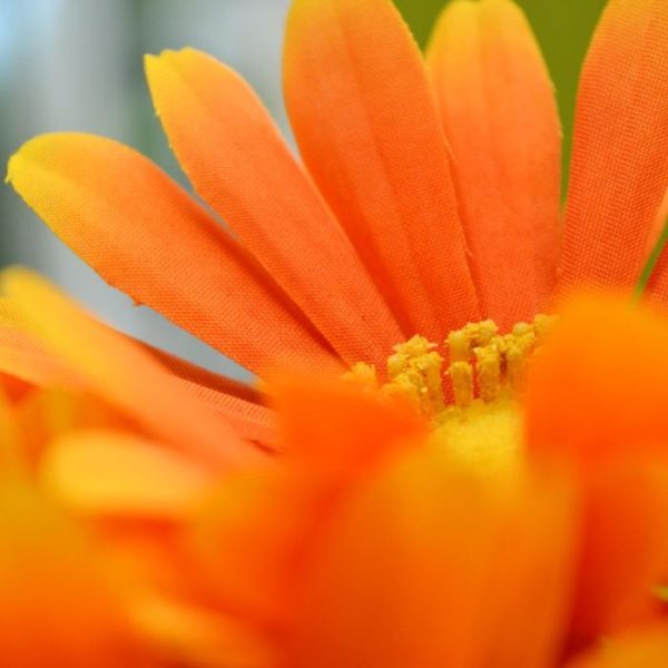 Gerbera Kunstboeket 30 cm oranje 3