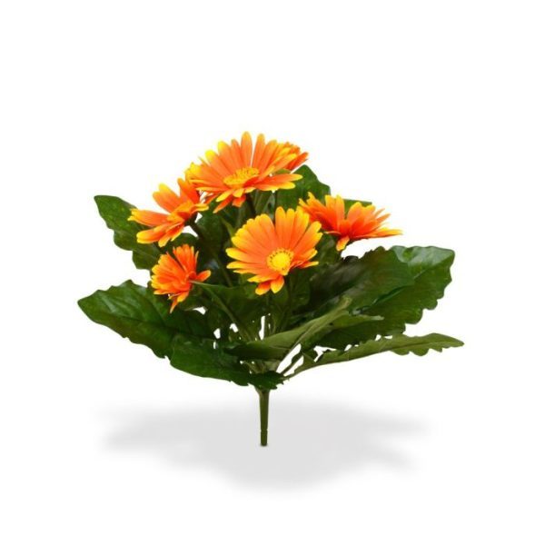 Gerbera Kunstboeket 30 cm oranje 7