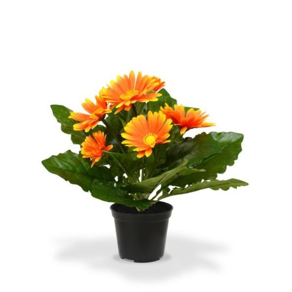 Gerbera-kunstplant-30-cm-oranje-in-pot-4 Gerbera kunstplant 30 cm oranje in pot 4