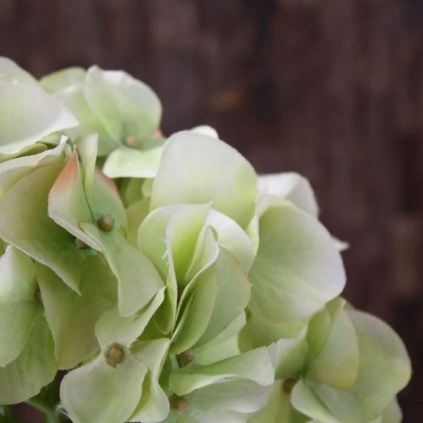 Hortensia kunst steelbloem 50 cm groen 2