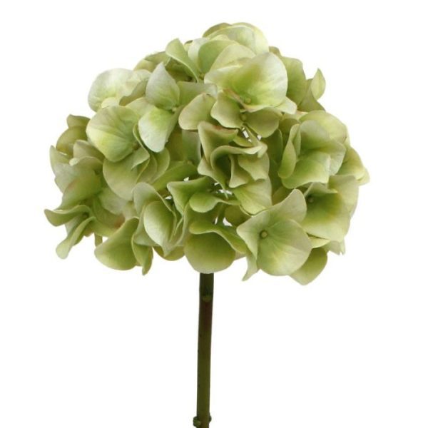 Hortensia kunst steelbloem 50 cm groen 4