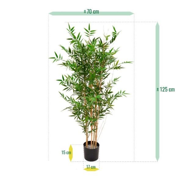 Japanse Bamboe kunstplant 120 cm UV 5