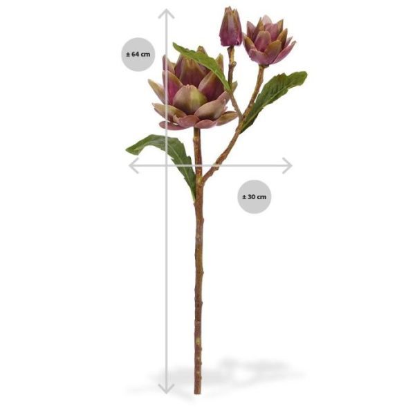 Nieuw - Kunst Artisjok deluxe 70 cm burgundy