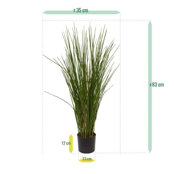 Kunst Grasplant 80 cm UV in pot 5