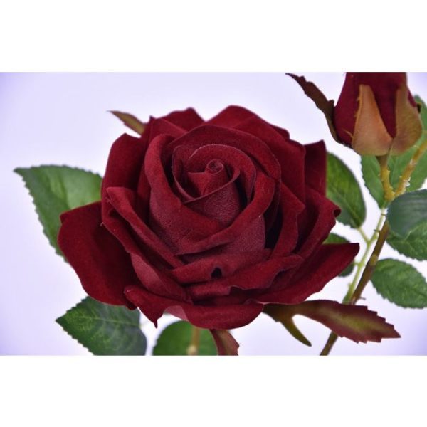 Kunst Rozentak Velvet 60 cm burgundy 1
